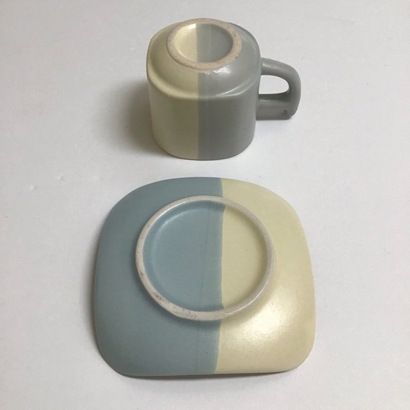 Japanese Pottery Espresso Coffee Cup & Saucer Tea Cup Mod Cherry Blossom Floral - Picture 13 of 15